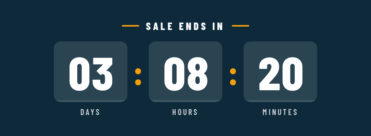 Sale ends in 3 Days, 8 Hours, 20 Minutes